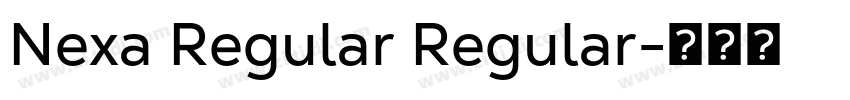 Nexa Regular Regular字体转换